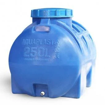 Емкость  горизонтальная синяя Aquaplast 250 л (730*640*940) 1